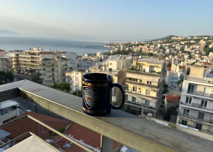Christos House-- Comfortable With Great View And Private Parking ! 아파트 *